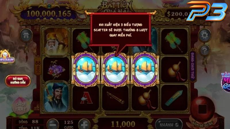Nổ hũ Bát Tiên Quá Hải - Game Hot Nhất tại P3 năm 2025 2 Tính năng và biểu tượng trong Nổ Hũ Bát Tiên Quá Hải
