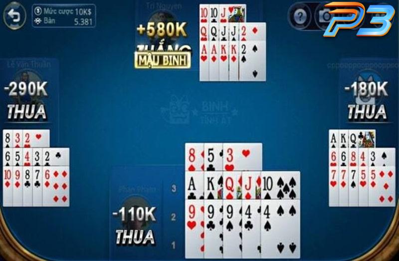 Mậu binh P3 – Game bài trực tuyến cực hot hit hiện nay 2 Một số ưu điểm nổi trội của trò chơi mậu binh P3